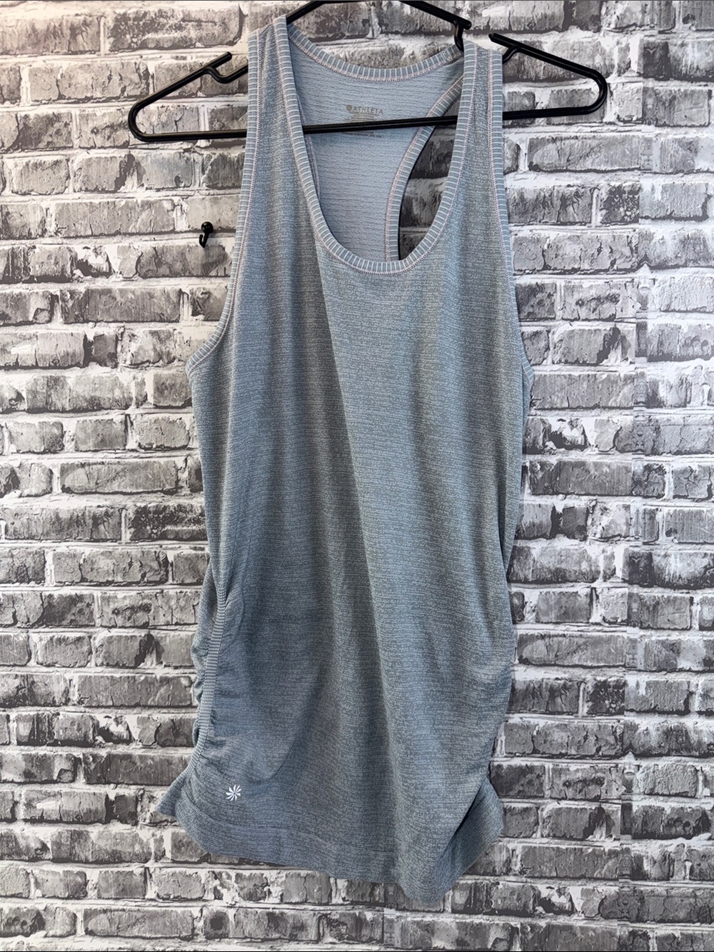 Athleta Light Blue Heather Racerback Tank